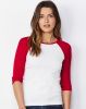 T-Shirt Contrast Raglan 3/4-Arm Bella