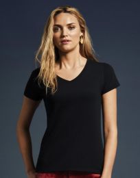 Damen T-Shirt Fashion Basic V-Neck Anvil