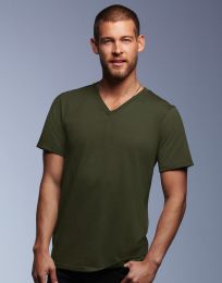 T-Shirt Fashion Basic V-Neck Anvil