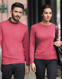 Damen Pullover Crew Neck Knitted Russell