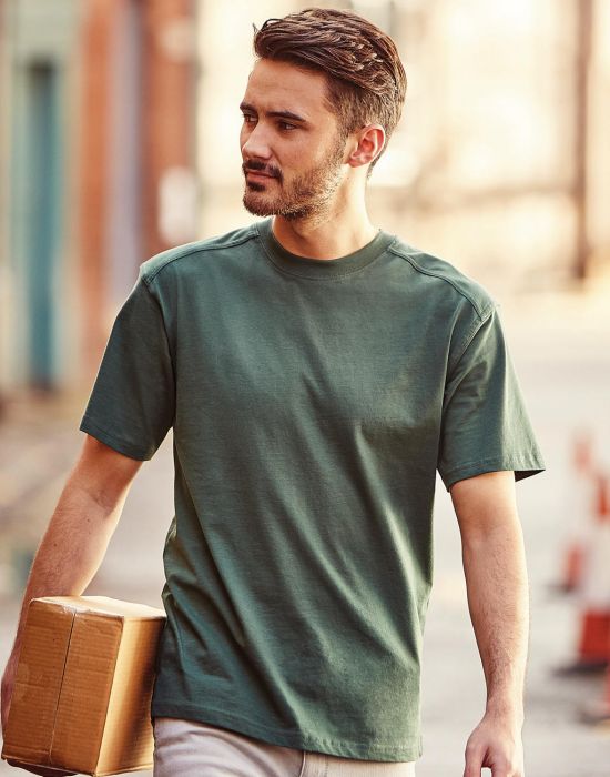 T Shirt Workwear Crew Neck Russell logokleidung